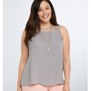 Torrid Size 1 Georgette Cage Tank Top